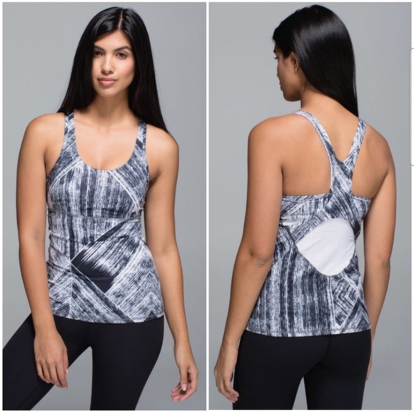 lululemon athletica Tops - Lululemon Crossback Tank In Heat Wave Size 4